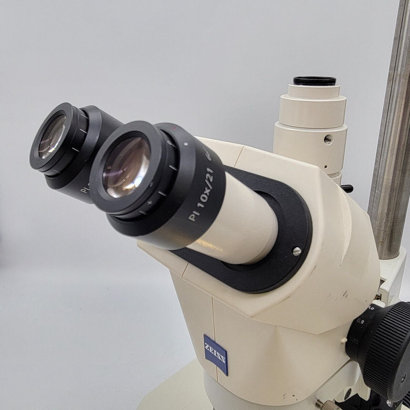 Zeiss Stereo Microscope Stemi 2000-C w. Trinocular Head, Transmitted Light Stand - microscopemarketplace