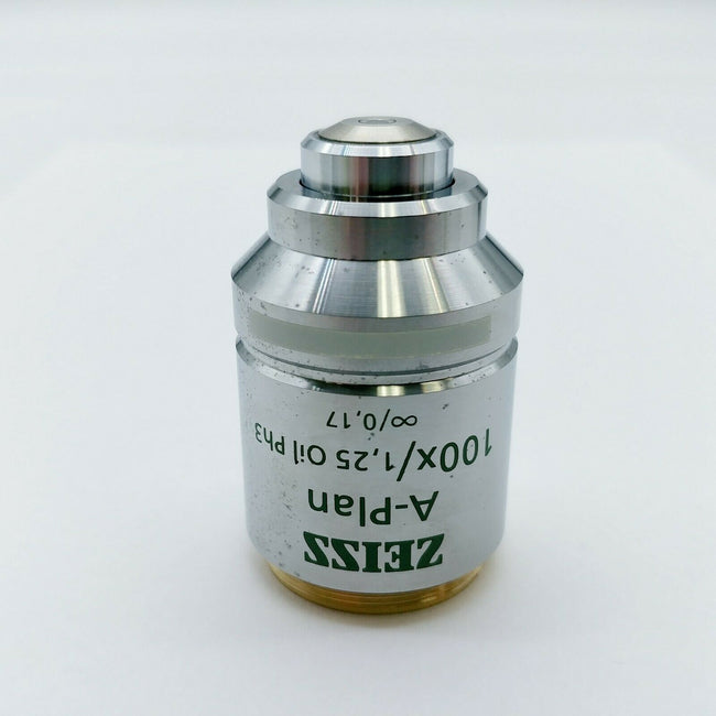 Zeiss Microscope Objective A-Plan 100x Oil Ph3 ∞/0.17 Phase Contrast 421091-9911 - microscopemarketplace