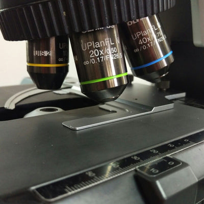 Olympus Microscope BX41 with Fluorites for Forensic Pathology - microscopemarketplace