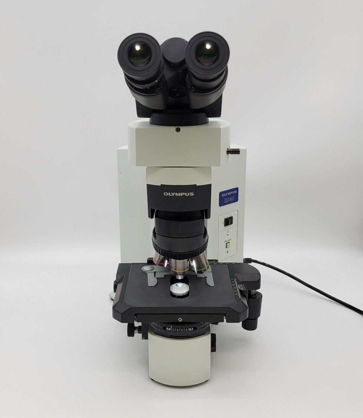 Olympus Microscope BX45 Pathology / Mohs with Fluorites & Camera Port - microscopemarketplace