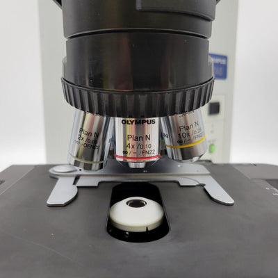 Olympus Microscope BX45 Pathology / Mohs with Tilting Head and Camera Port - microscopemarketplace