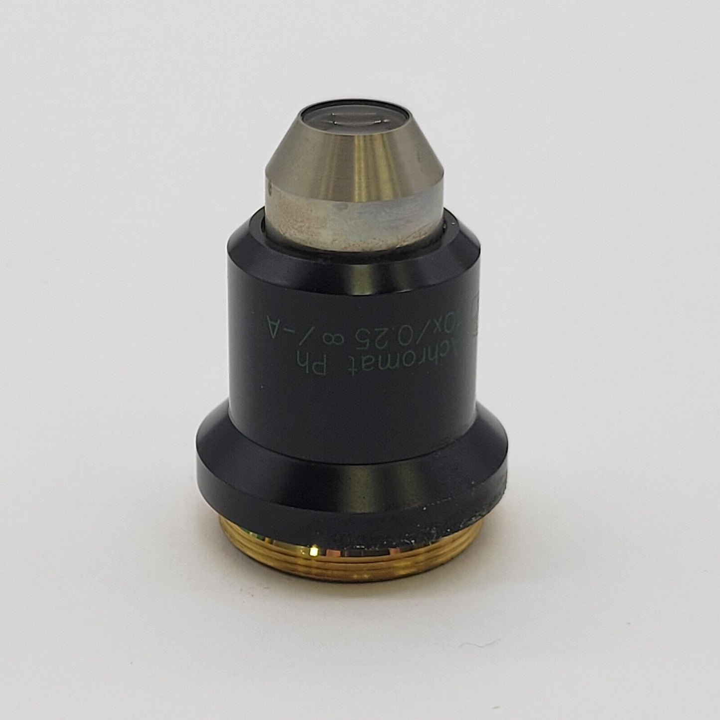 Zeiss Jena Microscope Objective 10x Achromat Ph ∞/-A Phase Contrast - microscopemarketplace