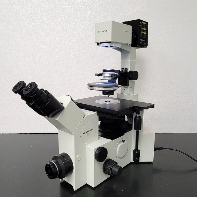 Olympus Microscope IX70 with HMC Hoffman Modulation Contrast - microscopemarketplace