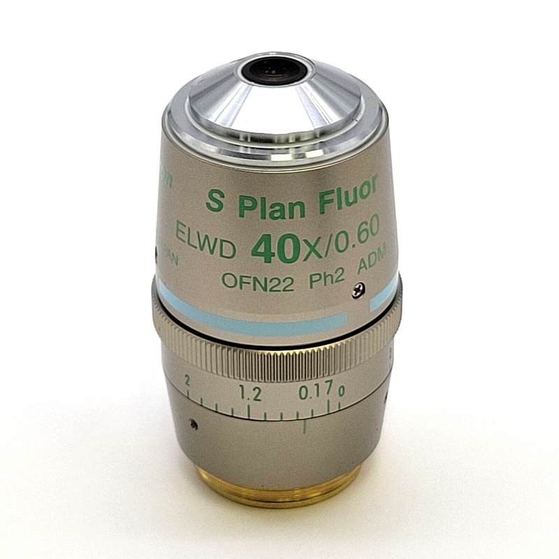 Nikon Microscope Objective S Plan Fluor ELWD 40x Ph2 Phase Contrast - microscopemarketplace