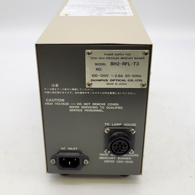 Olympus Microscope BH2-RFL-T3 Fluorescence Mercury 100W Power Supply Used - microscopemarketplace