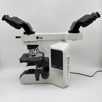 Olympus Microscope BX43 with Front to Back Bridge and 100x Objective - microscopemarketplace
