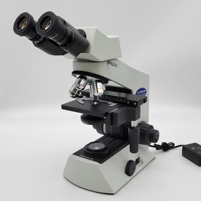 Olympus Microscope CX21LED with 4x, 10x, 40x, and 100x NEW - microscopemarketplace