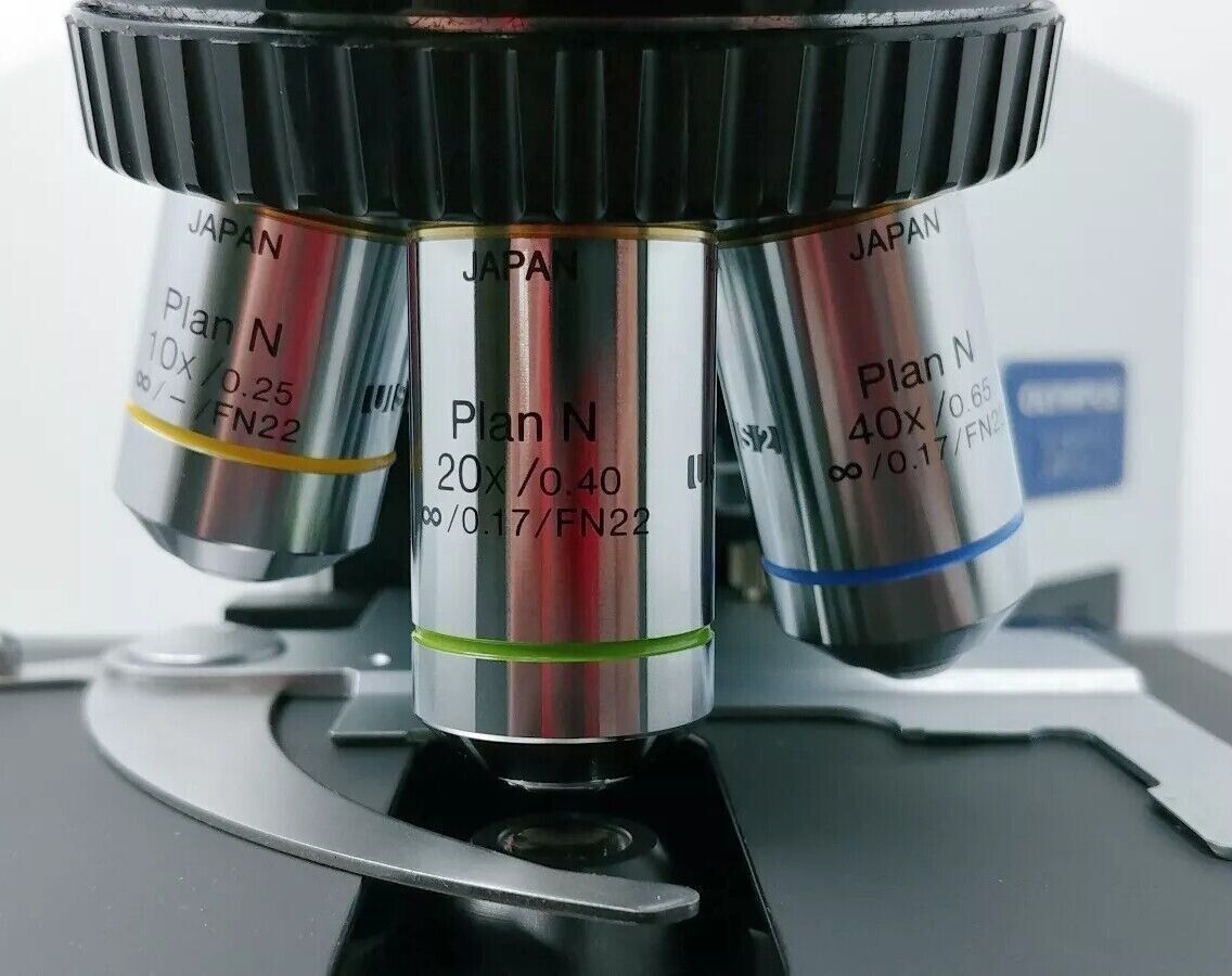 Olympus Microscope BX51 w. LED, Tilting Binocular Head, & 2x Objective Pathology - microscopemarketplace