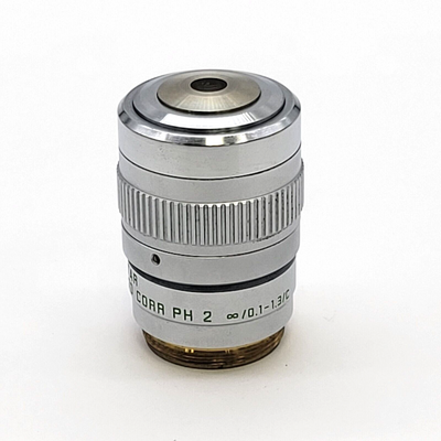 Leica Microscope Objective PL Fluotar L 63x Corr Ph2  ∞/0.1-1.3/C  506062 - microscopemarketplace