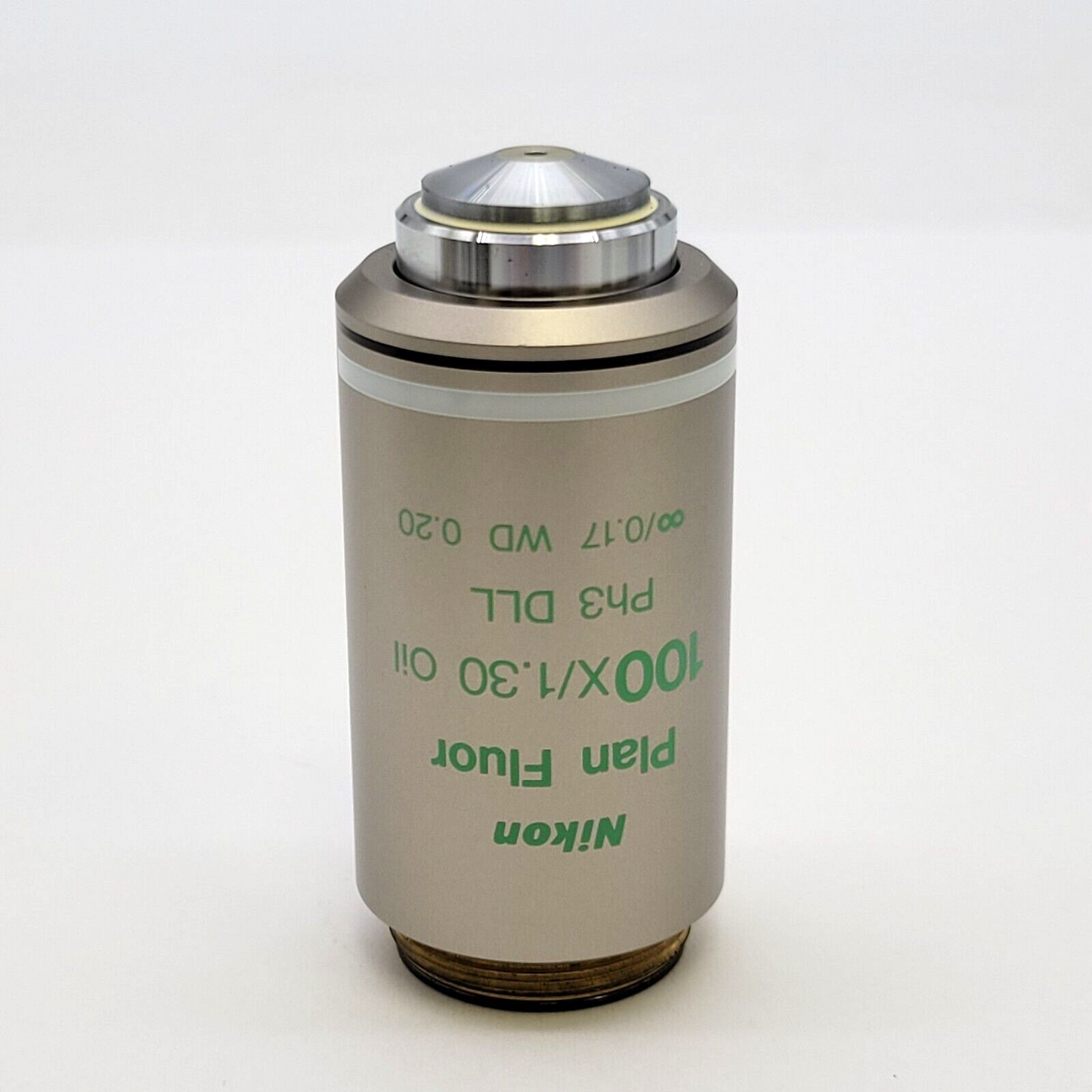 Nikon Microscope Objective CFI Plan Fluor 100x Oil Ph3 Phase Contrast ∞/0.17 - microscopemarketplace