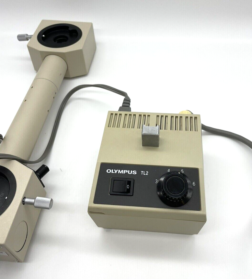 Pointer In Microscope Used Olympus Microscope BH2 Dualhead Bridge with Pointer