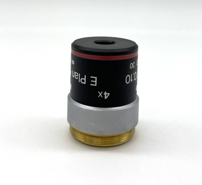 Nikon Microscope Objective E Plan 4x/0.10 for E200 - microscopemarketplace