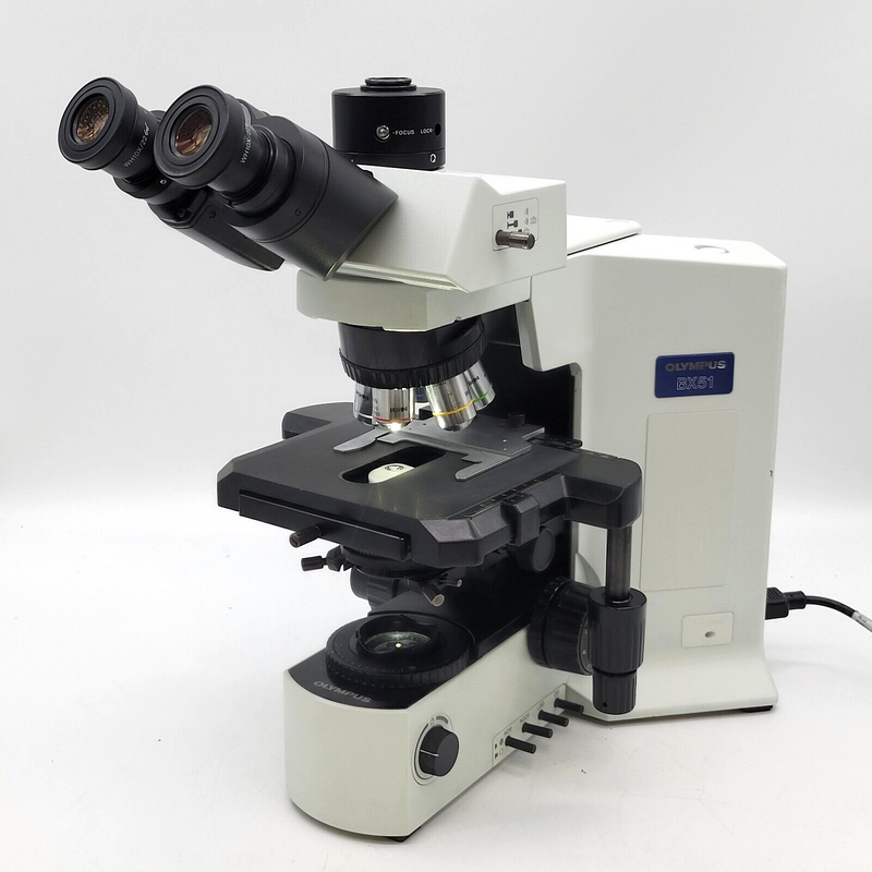 Olympus Microscope BX51 w. LED, Trinocular Head, & 2x Objective Pathology - microscopemarketplace