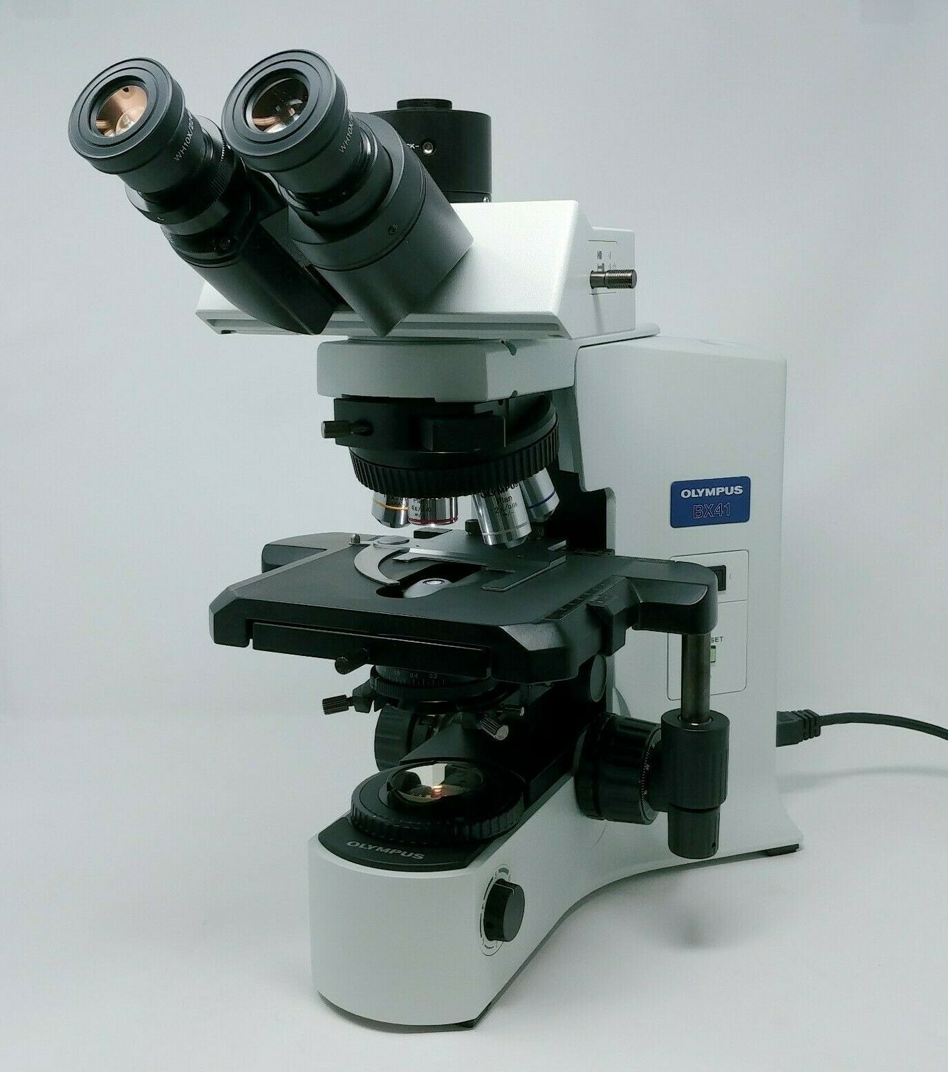 Olympus Microscope BX41 with 2x, 60x, and Trinocular Head - microscopemarketplace
