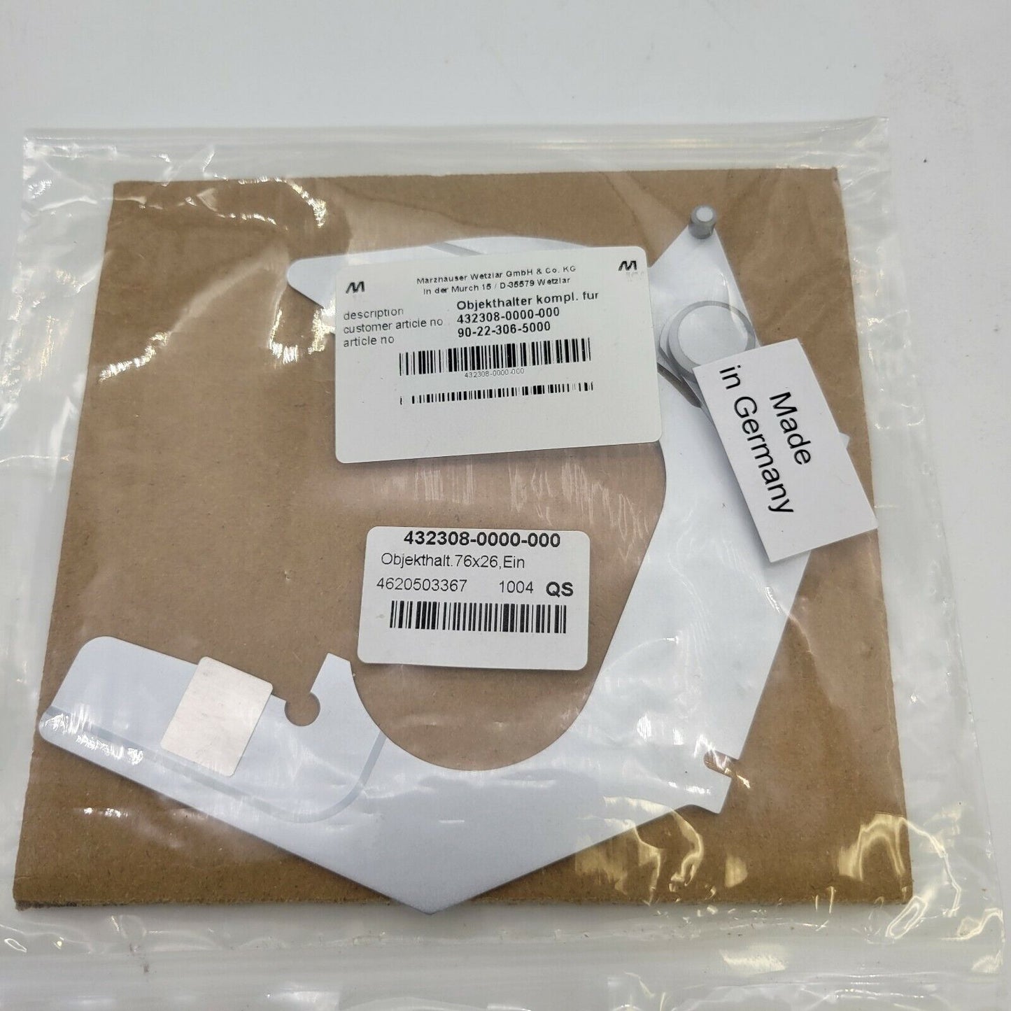 Zeiss Microscope Specimen Slide Holder 432308-0000 for Immersion - microscopemarketplace