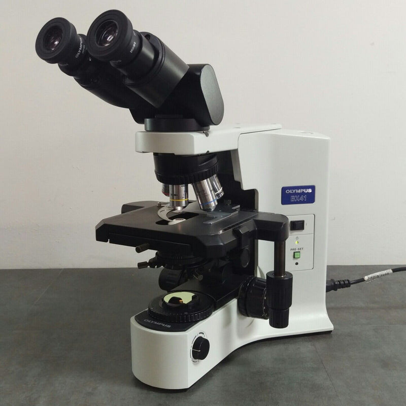 Olympus Microscope BX41 with Tilting Head and 100x - microscopemarketplace