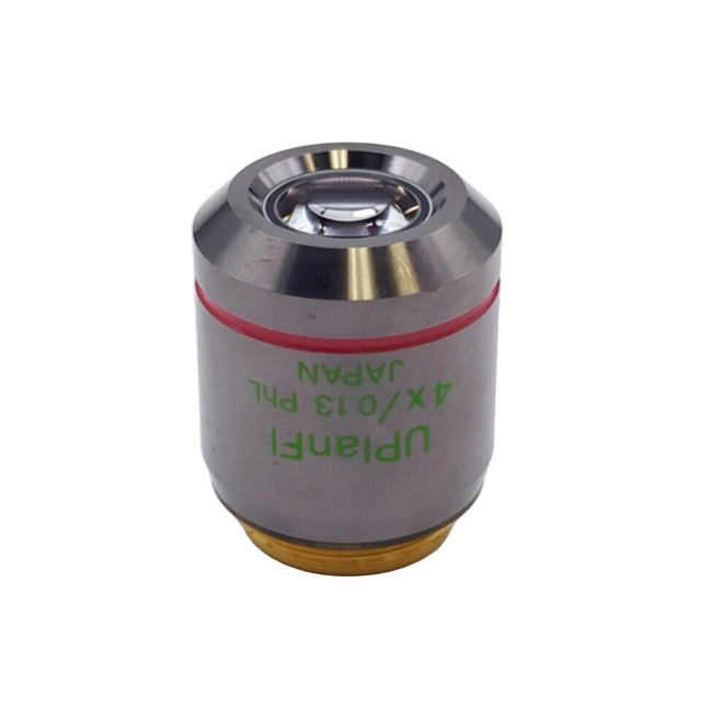 Olympus Microscope Objective UPlanFl 4x PhL Phase Contrast Fluorite - microscopemarketplace