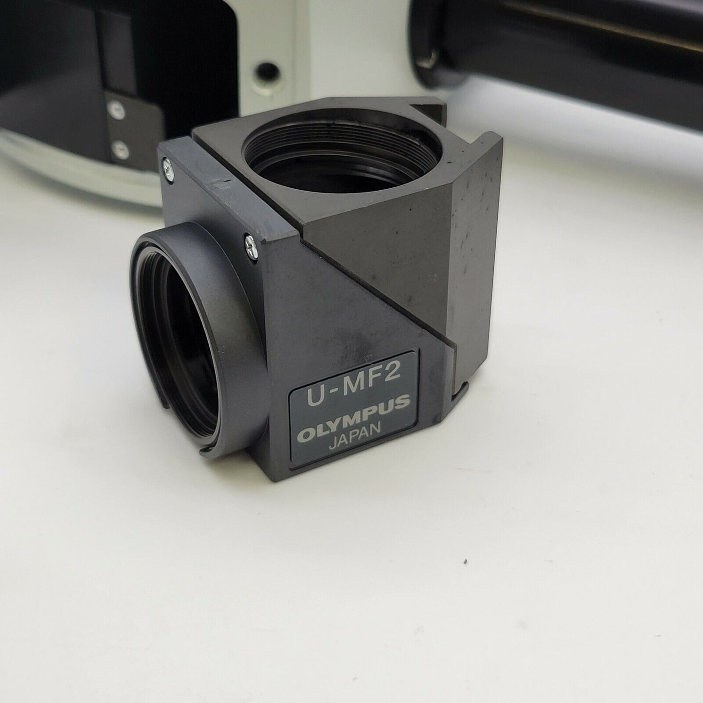 Olympus Microscope U-DP Dual Port Intermediate Tube with U-MF2 Mirror Cube - microscopemarketplace