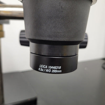 Leica Stereo Microscope S6D with Boomstand, Trinocular Pod, and Camera - microscopemarketplace