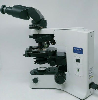 Olympus Microscope BX41 Pol Polarizing with Tilting Binocular Head - microscopemarketplace