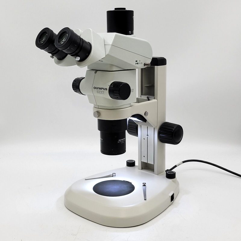 Olympus Stereo Microscope SZX7 w Trinocular Head & Transmitted & Reflected Light - microscopemarketplace