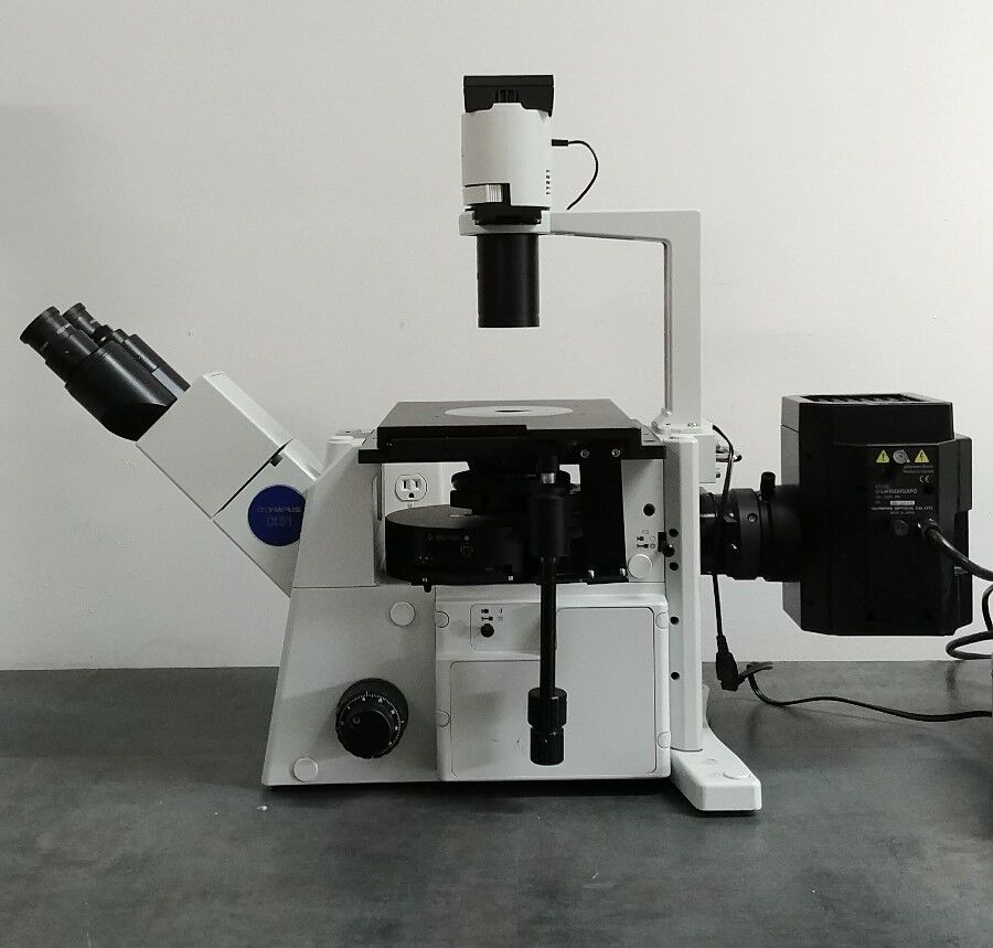 Olympus Microscope IX51 with Fluorescence and Phase Contrast - microscopemarketplace