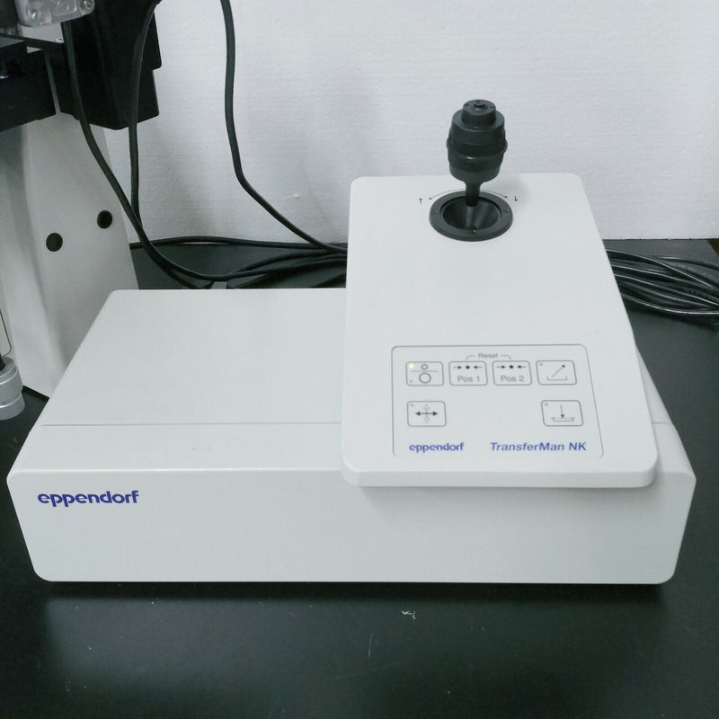 Leica Microscope DMIRB w/ Polarization & Eppendorf TransferMan NK Microinjection - microscopemarketplace