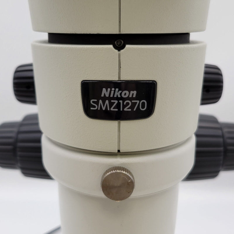 Nikon Stereo Microscope SMZ1270 w. Binocular Head & Illuminated Diascopic Stand - microscopemarketplace