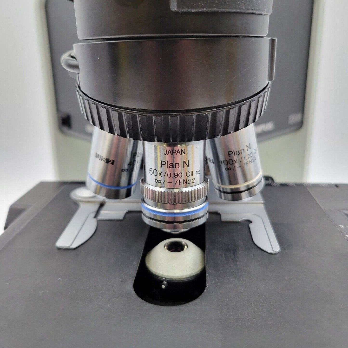 Olympus Microscope BX46 LED with Tilting Lift Ergo Head and 100x Objective - microscopemarketplace