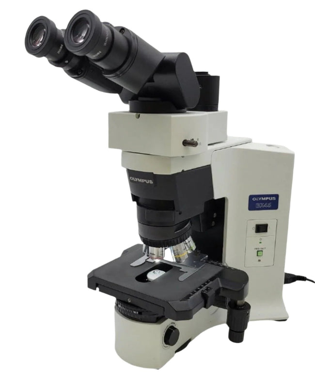 Olympus Microscope BX45 Pathology / Mohs with Tilting Head and Camera Port - microscopemarketplace