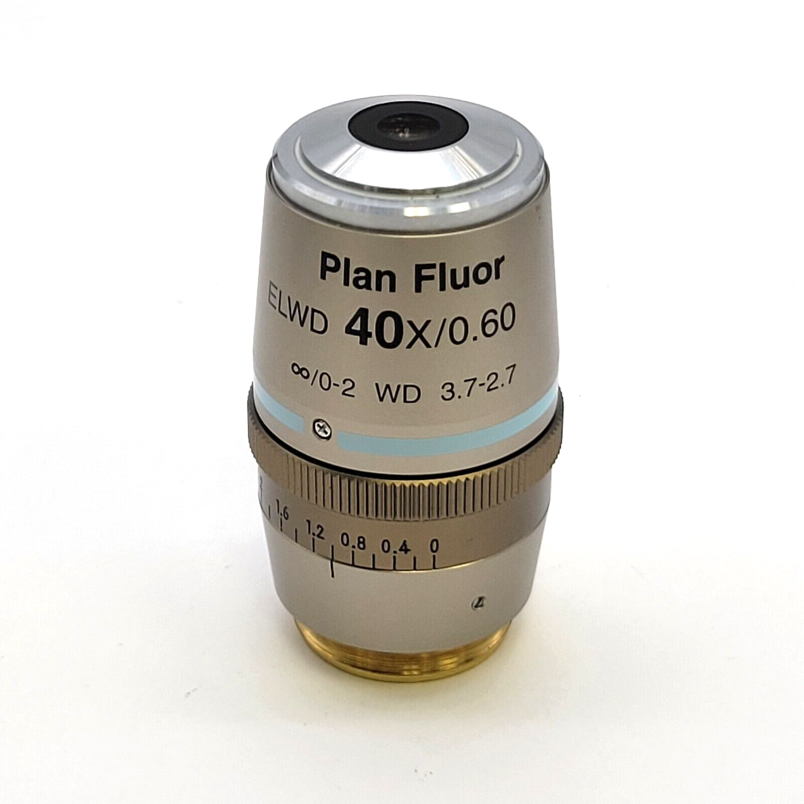 Microscopic 40x Ruler Nikon Microscope Objective Plan Fluor ELWD 40x with Correction Collar ...
