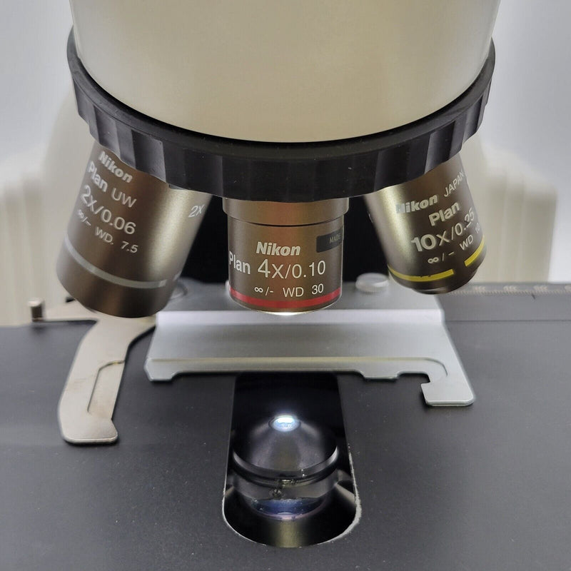 Nikon Microscope Eclipse E400 LED Upgrade and 2x Objective Pathology / Mohs - microscopemarketplace
