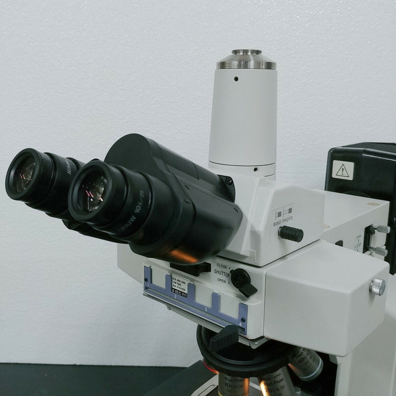 Nikon Microscope Eclipse E600 w/ Fluorescence and Fluorite Objectives Pathology - microscopemarketplace