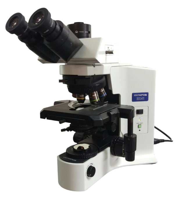 Olympus Microscope BX41 with Trinocular Head and Fluorites - microscopemarketplace