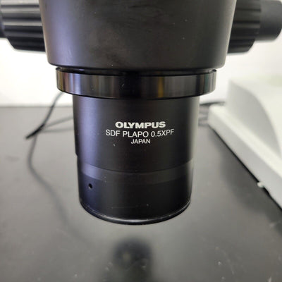 Olympus Stereo Microscope SZX16 with Trinocular Head, Camera, and Boomstand - microscopemarketplace