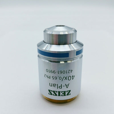Zeiss Microscope Objective A-Plan 40x Ph2 ∞/0.17 Phase Contrast 421061-9910 M27 - microscopemarketplace