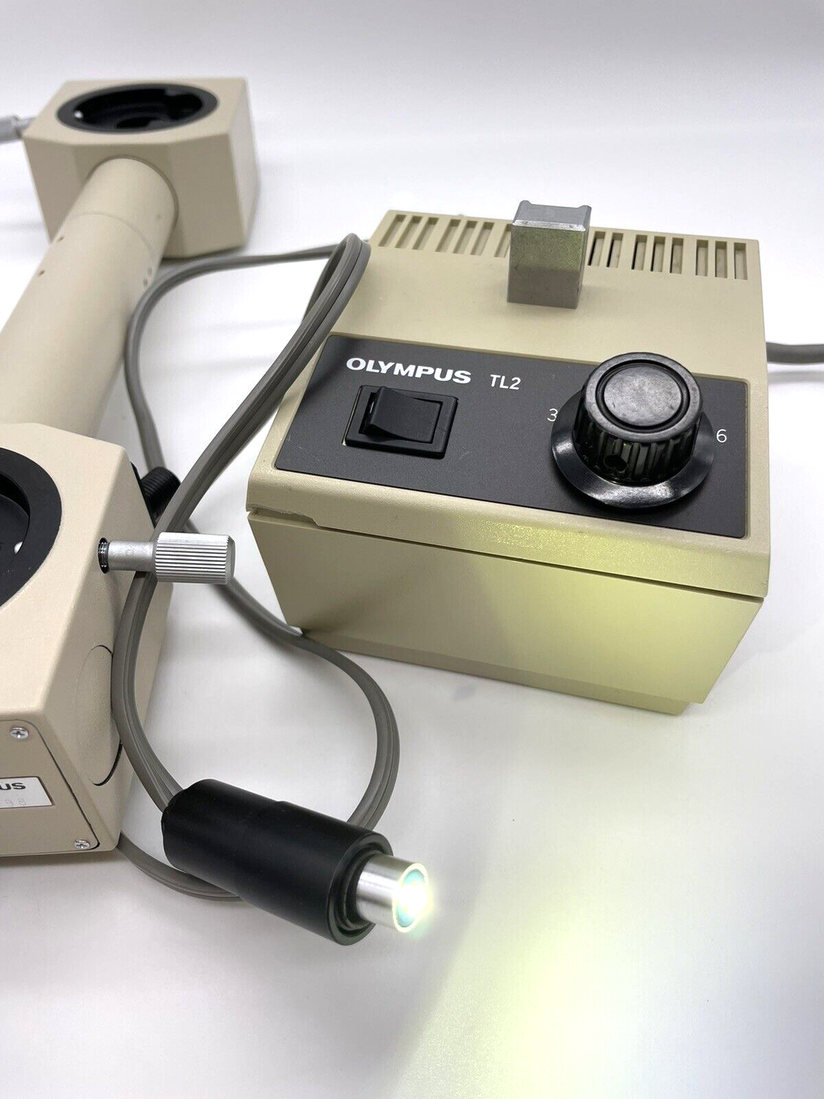 Pointer In Microscope Used Olympus Microscope BH2 Dualhead Bridge with Pointer