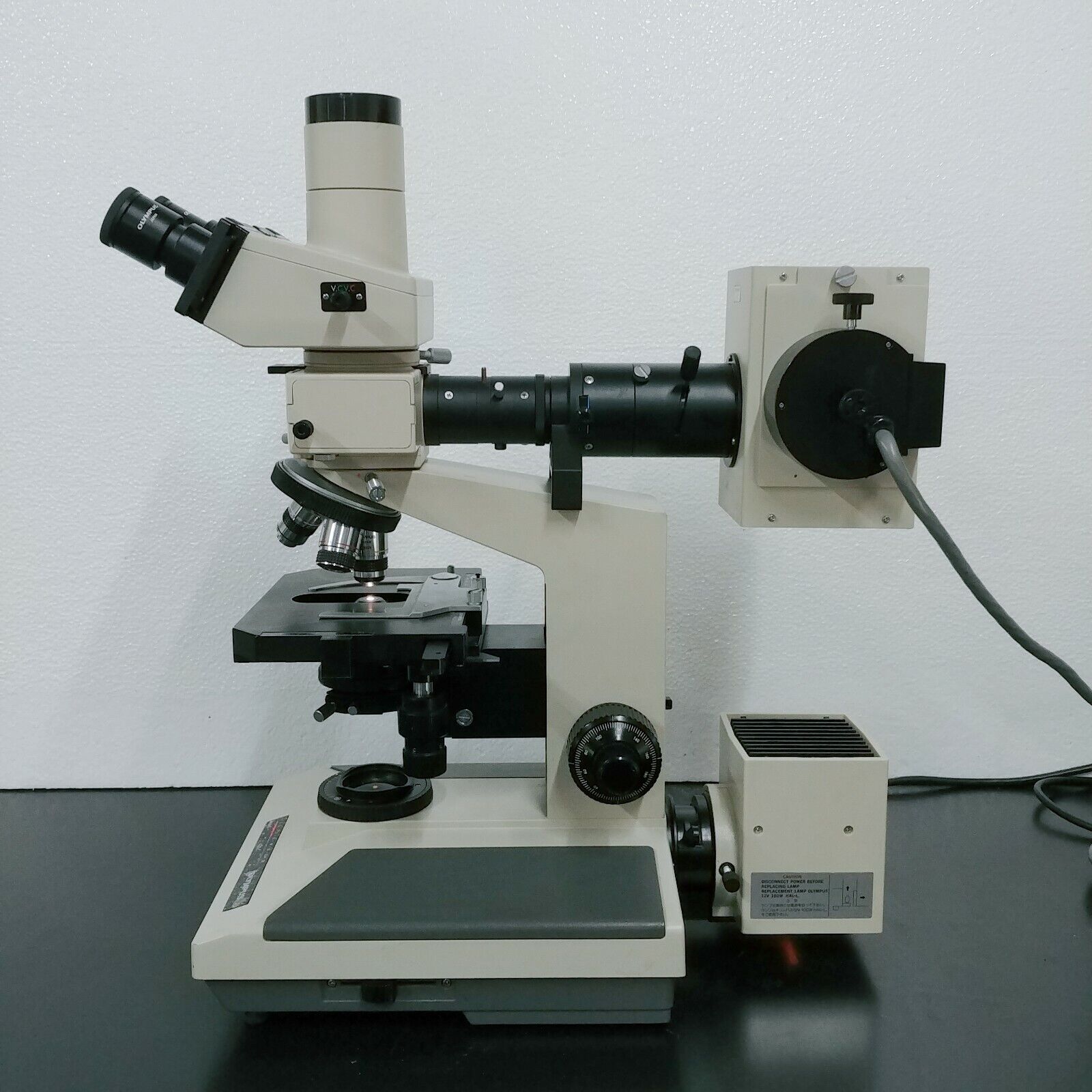 Olympus Microscope BH2 with Fluorescence & SPlan Objectives 100x ...