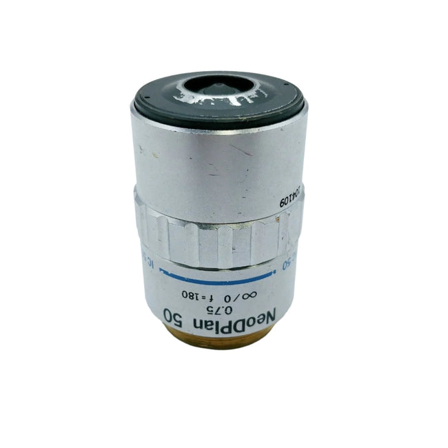 Olympus Microscope Objective NeoDPlan 50x Metallurgical IC 50 ∞/0 f=180 - microscopemarketplace