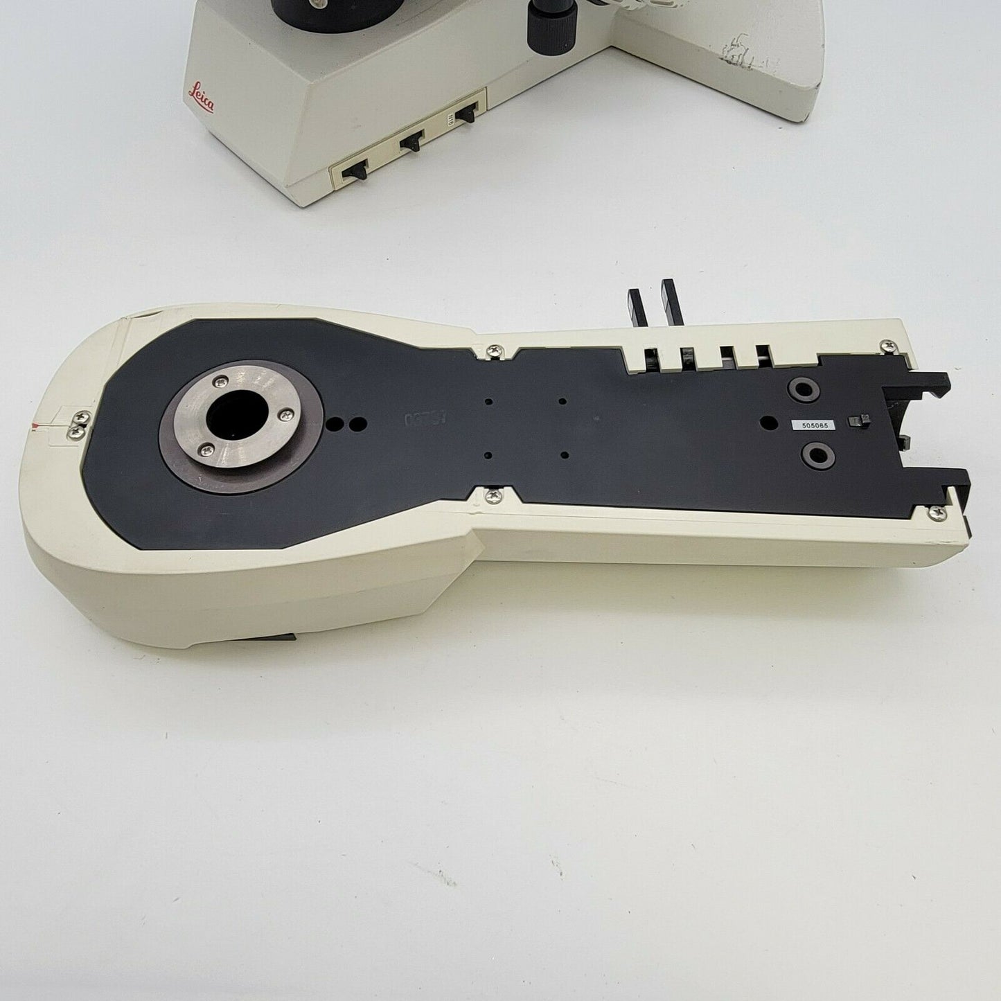 Leica Microscope DMLB Stand with Fluorescence 505065 and Stage for Parts - microscopemarketplace