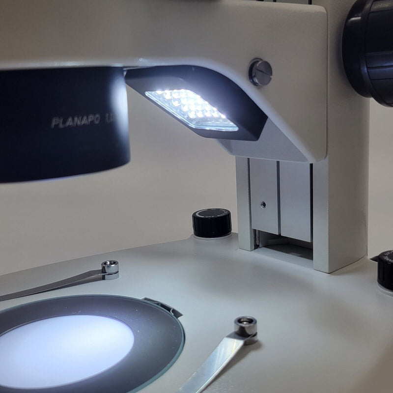 Leica Stereo Microscope MZ12 with Transmitted & Reflected Light Stand - microscopemarketplace