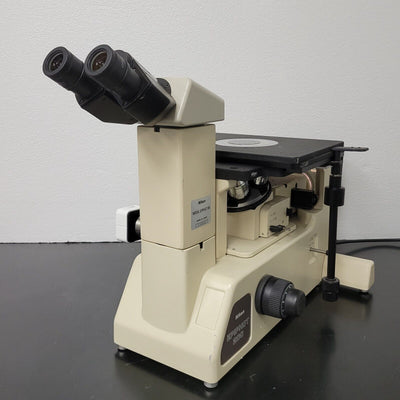 Nikon Microscope Epiphot 200 Metallurgical w. BF/DF, Polarizer/Analyzer & Camera - microscopemarketplace