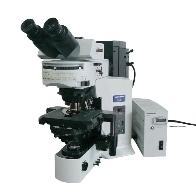 Olympus Microscope BX51 with DIC, Fluorescence and Plan Apos - microscopemarketplace