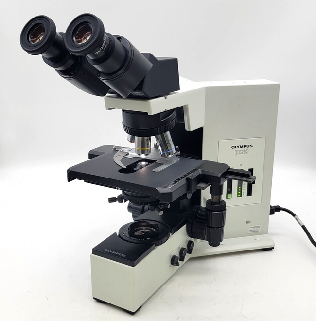 Olympus Microscope BX50 with Binocular Head and 4x, 10x, 40x Objectives - microscopemarketplace