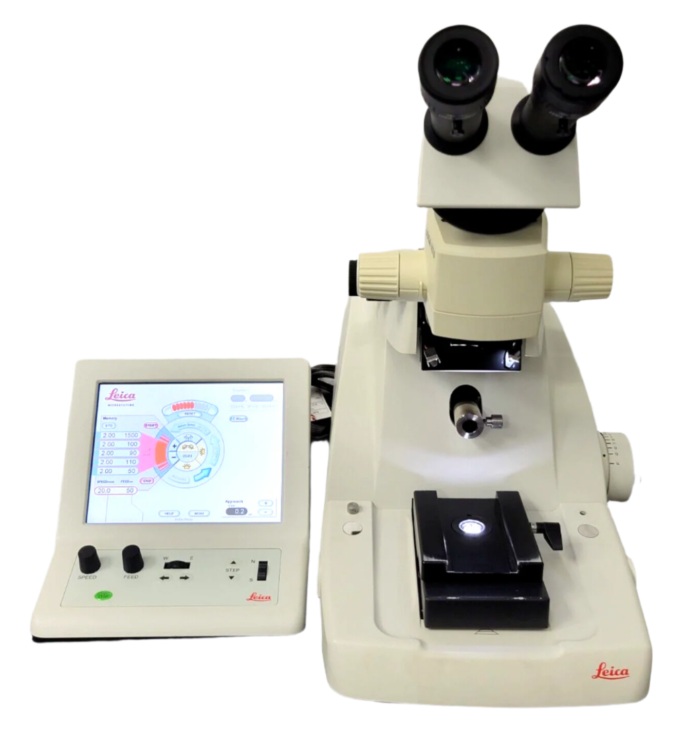 Leica Ultramicrotome EM UC7 with MZ6 Pod and Tilting Binocular Head - microscopemarketplace