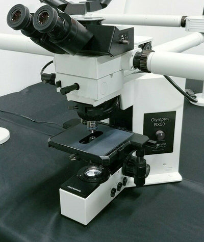 Olympus Microscope BX50 Multihead 10 Headed Teaching System with LED Replacement - microscopemarketplace
