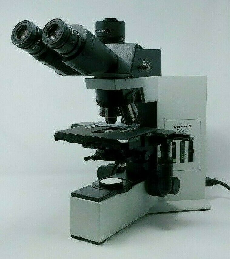 Olympus Microscope BX40 with Superwide Head, Apo 2x and Fluorites - microscopemarketplace