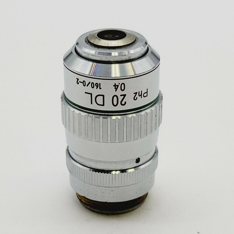 Nikon Microscope Objective 20x Ph2 20 DL 160/0-2 - microscopemarketplace