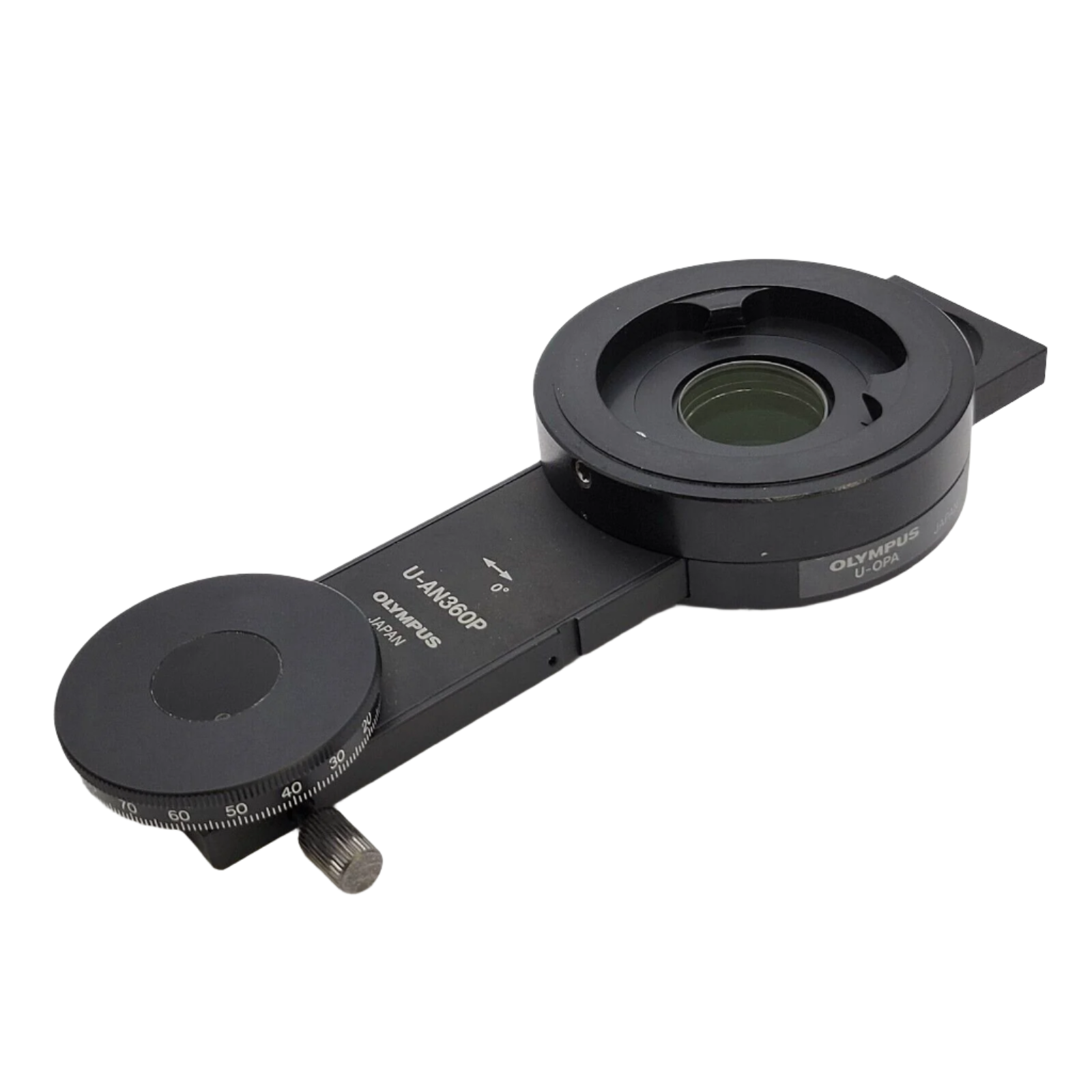 Olympus Microscope U-AN360P Rotating Analyzer with U-OPA Attachment