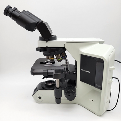 Olympus Microscope BX53 LED with Apo 2x, Fluorites, & Tilting Binocular Head - microscopemarketplace